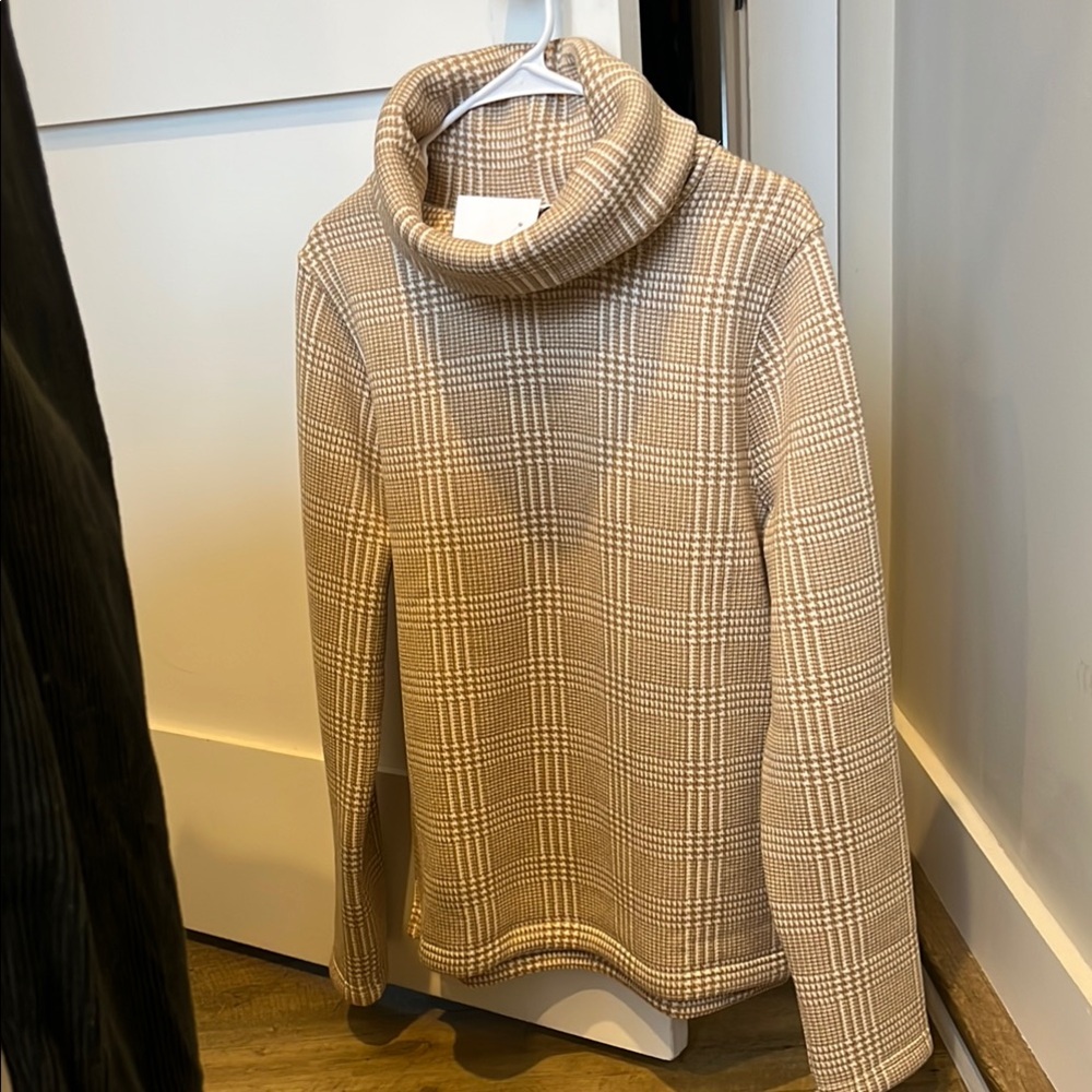 J. Crew NWT Plaid Turtleneck Sweater